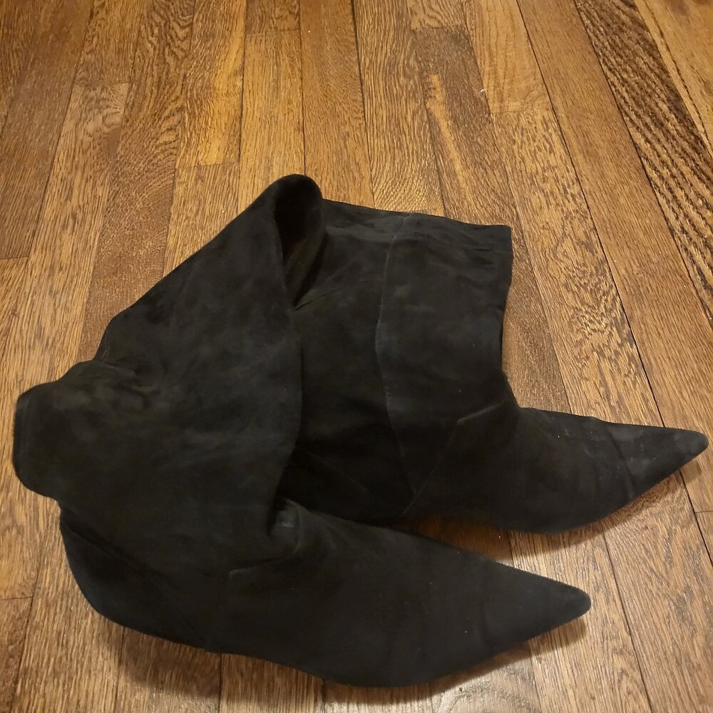 Nine West Suede Point Toe Boots